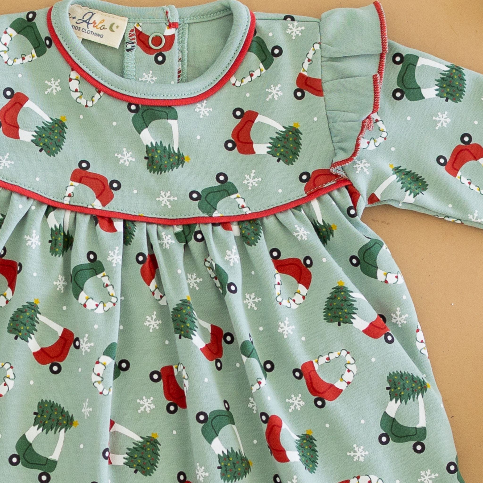 Deck the Wheels Dress by Luna and Arlo - Magnolia BabyDress