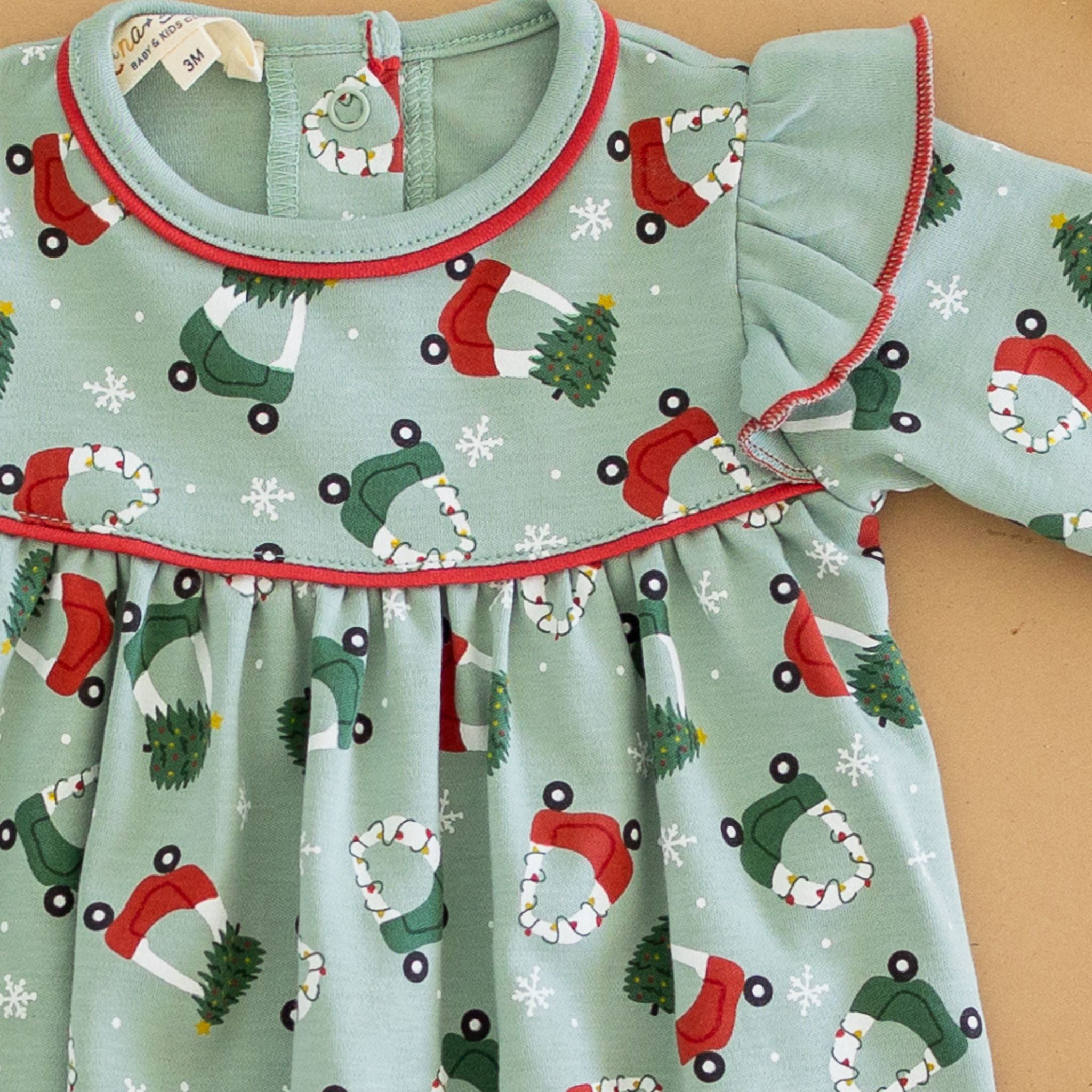 Deck the Wheels Girl Bubble - Magnolia BabyBubble