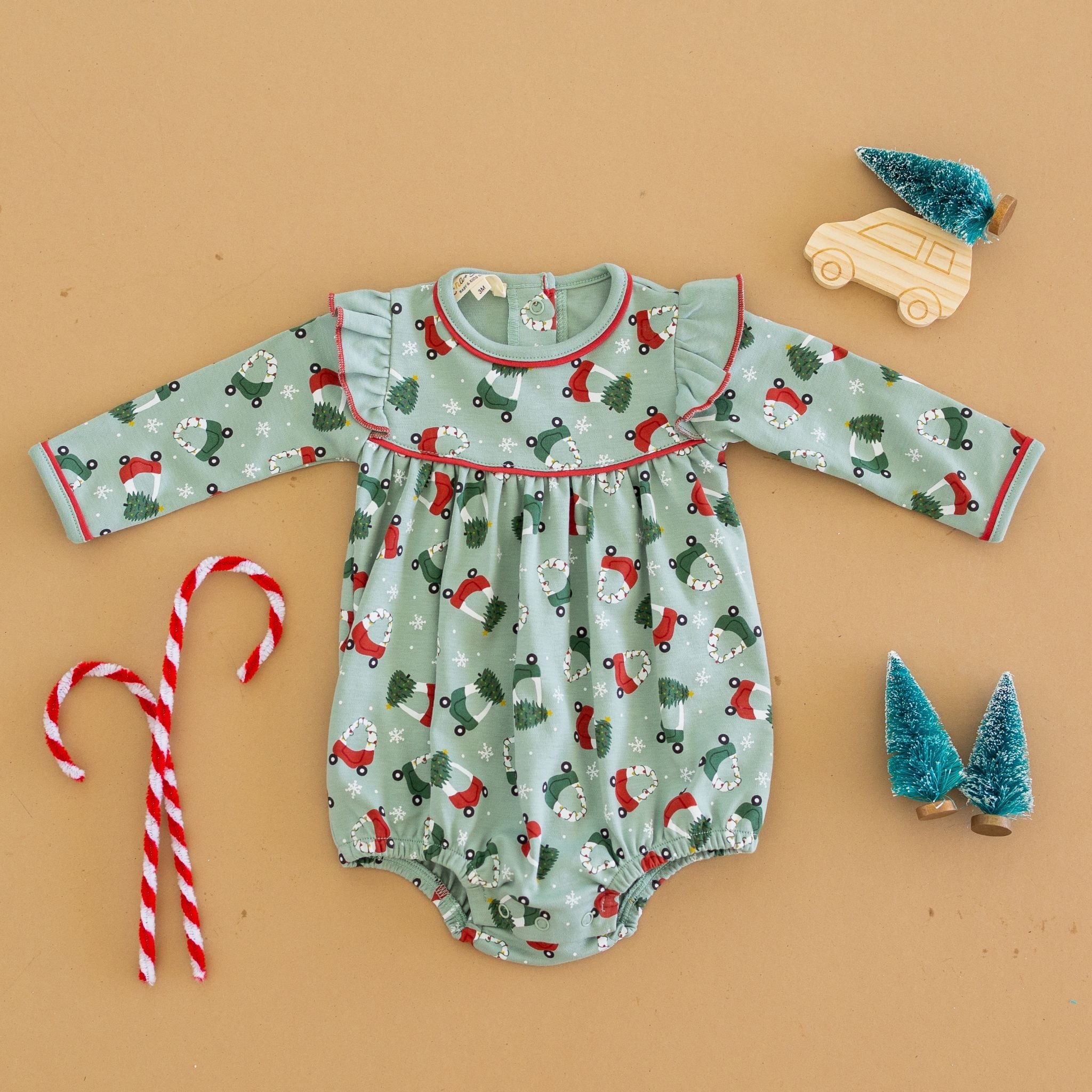 Deck the Wheels Girl Bubble - Magnolia BabyBubble