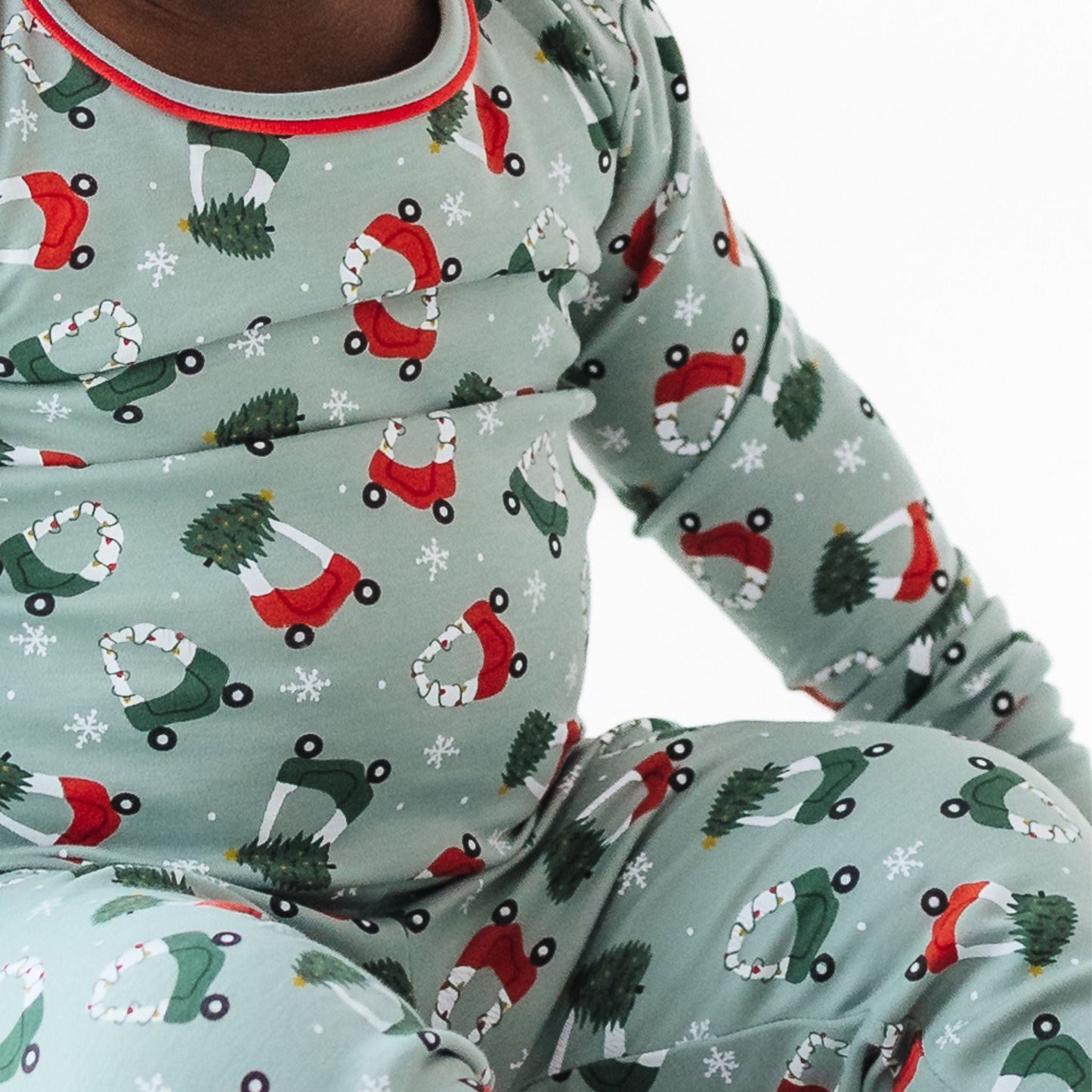 Deck the Wheels Long Pajamas - Magnolia BabyLong Pajamas