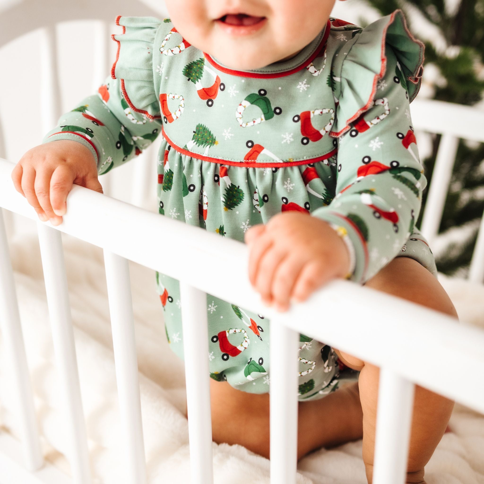 Deck the Wheels Ruffle Bubble - Magnolia BabyBubble