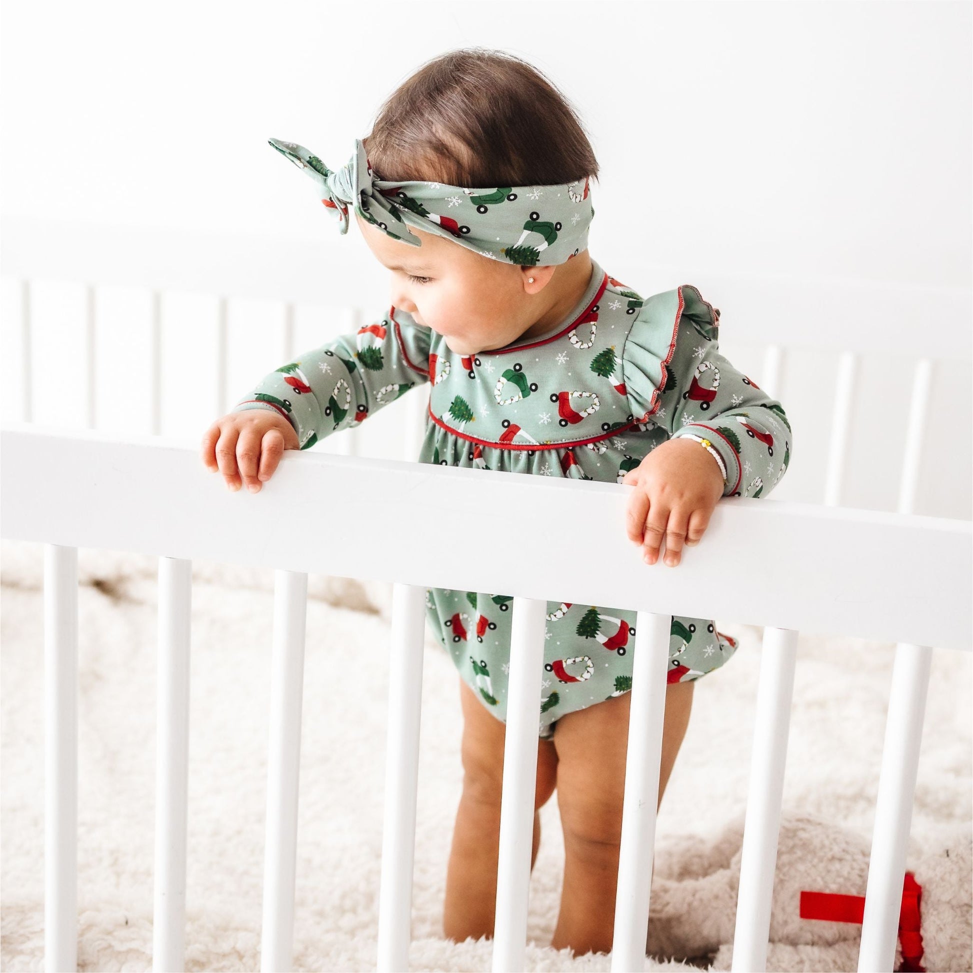 Deck the Wheels Ruffle Bubble - Magnolia BabyBubble