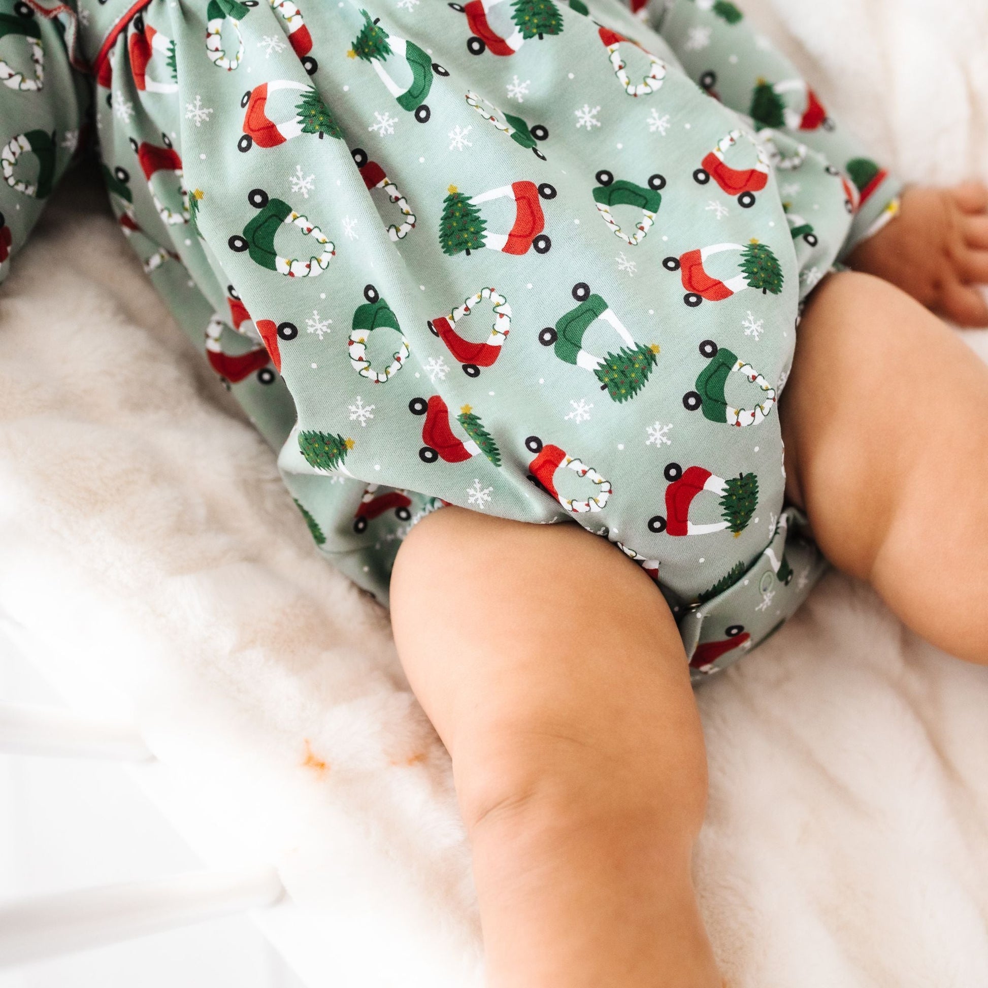 Deck the Wheels Ruffle Bubble - Magnolia BabyBubble