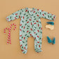 Deck the Wheels Zip Footie - Magnolia BabyFootie