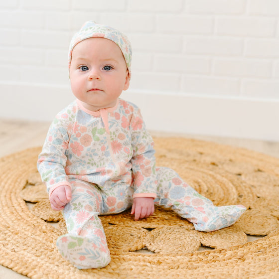 Delilah Zip Footie by Luna and Arlo - Magnolia BabyFootie