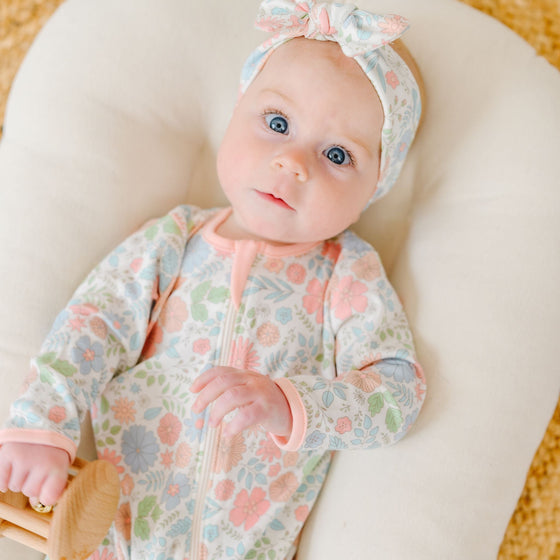 Delilah Zip Footie by Luna and Arlo - Magnolia BabyFootie