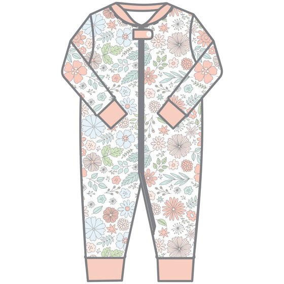 Delilah Zip Pajamas by Luna and Arlo - Magnolia BabyZipper Pajamas