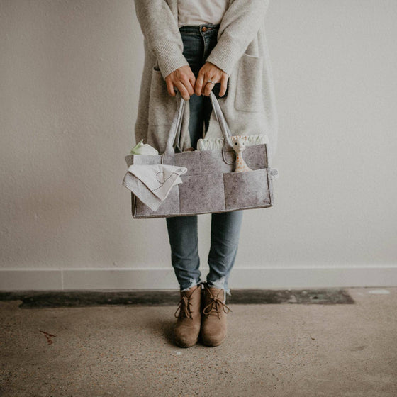 Diaper Caddy - Grey - Magnolia BabyDiaper Caddy