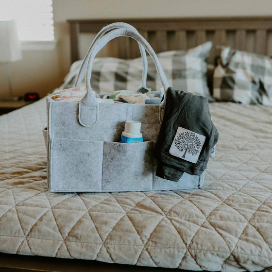 Diaper Caddy - Grey - Magnolia BabyDiaper Caddy