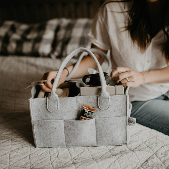 Diaper Caddy - Grey - Magnolia BabyDiaper Caddy