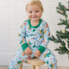 Dino Christmas Long Pajamas - Magnolia BabyLong Pajamas