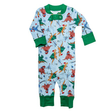  Dino Christmas Zipper Pajamas - Magnolia BabyZipper Pajamas