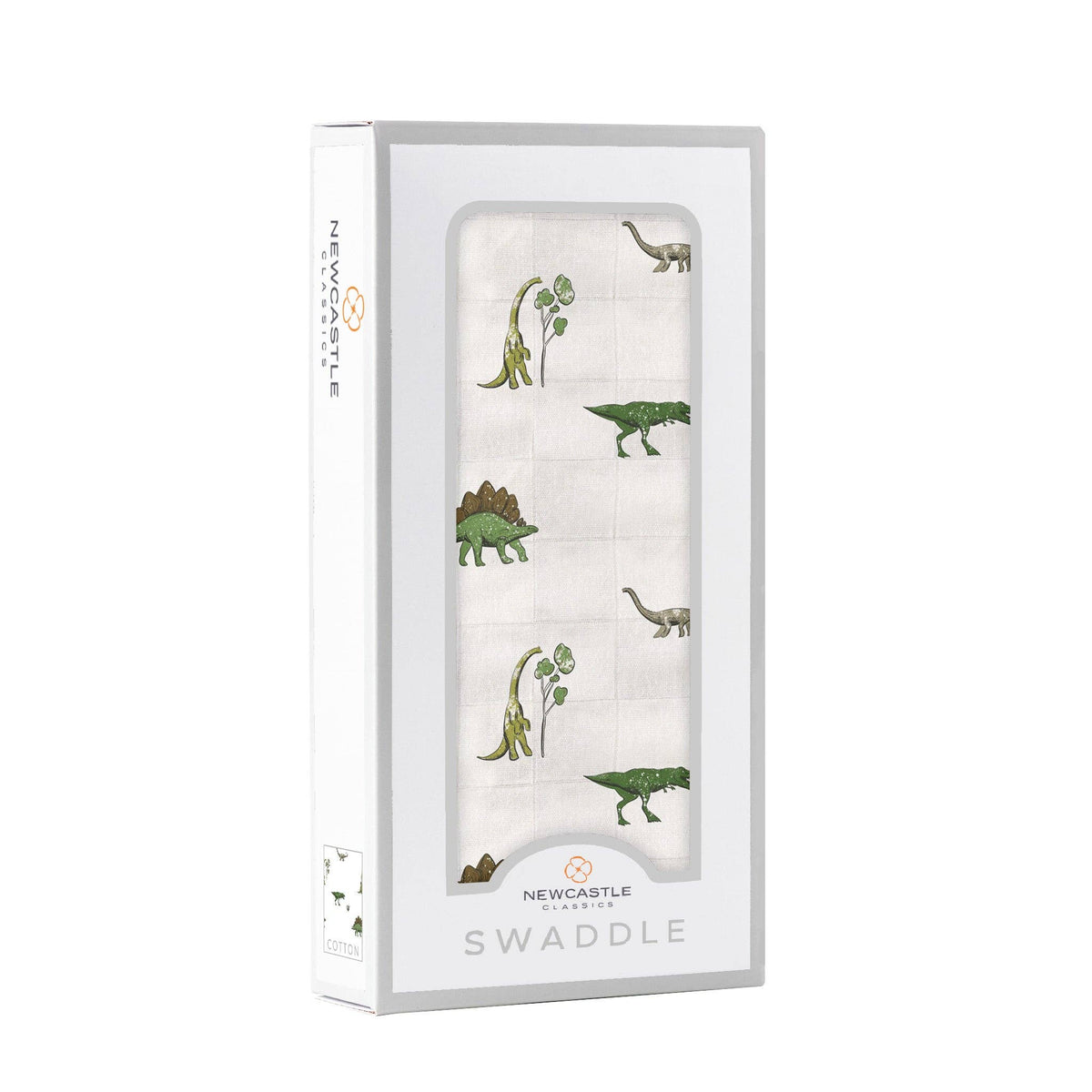 Newcastle Classics_Dino Days Cotton Muslin Swaddle_2