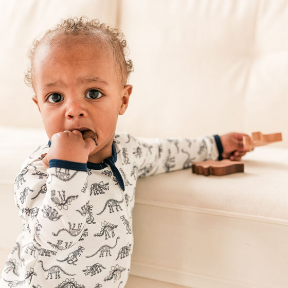 Dino Digs Zip Footie by Luna & Arlo - Magnolia BabyFootie
