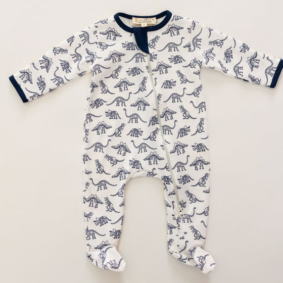Dino Digs Zip Footie by Luna & Arlo - Magnolia BabyFootie