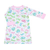 Dino Dreams Girl's Nightdress - Pink - Magnolia BabyNightdress