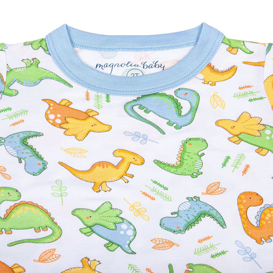 Dino Dreams Long Pajamas - Blue - Magnolia BabyLong Pajamas