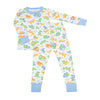 Dino Dreams Long Pajamas - Blue - Magnolia BabyLong Pajamas