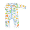 Dino Dreams Print Playsuit - Blue - Magnolia BabyPlaysuit