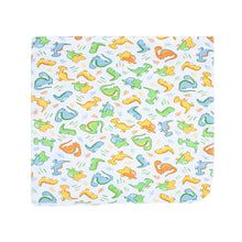  Dino Dreams Print Swaddle Blanket - Blue - Magnolia BabySwaddle Blanket