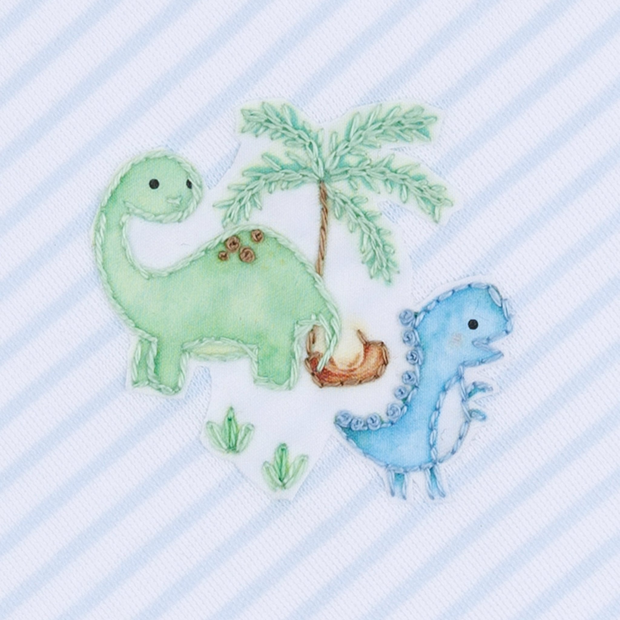 Dino - Land Embroidered Bib - Magnolia BabyBib