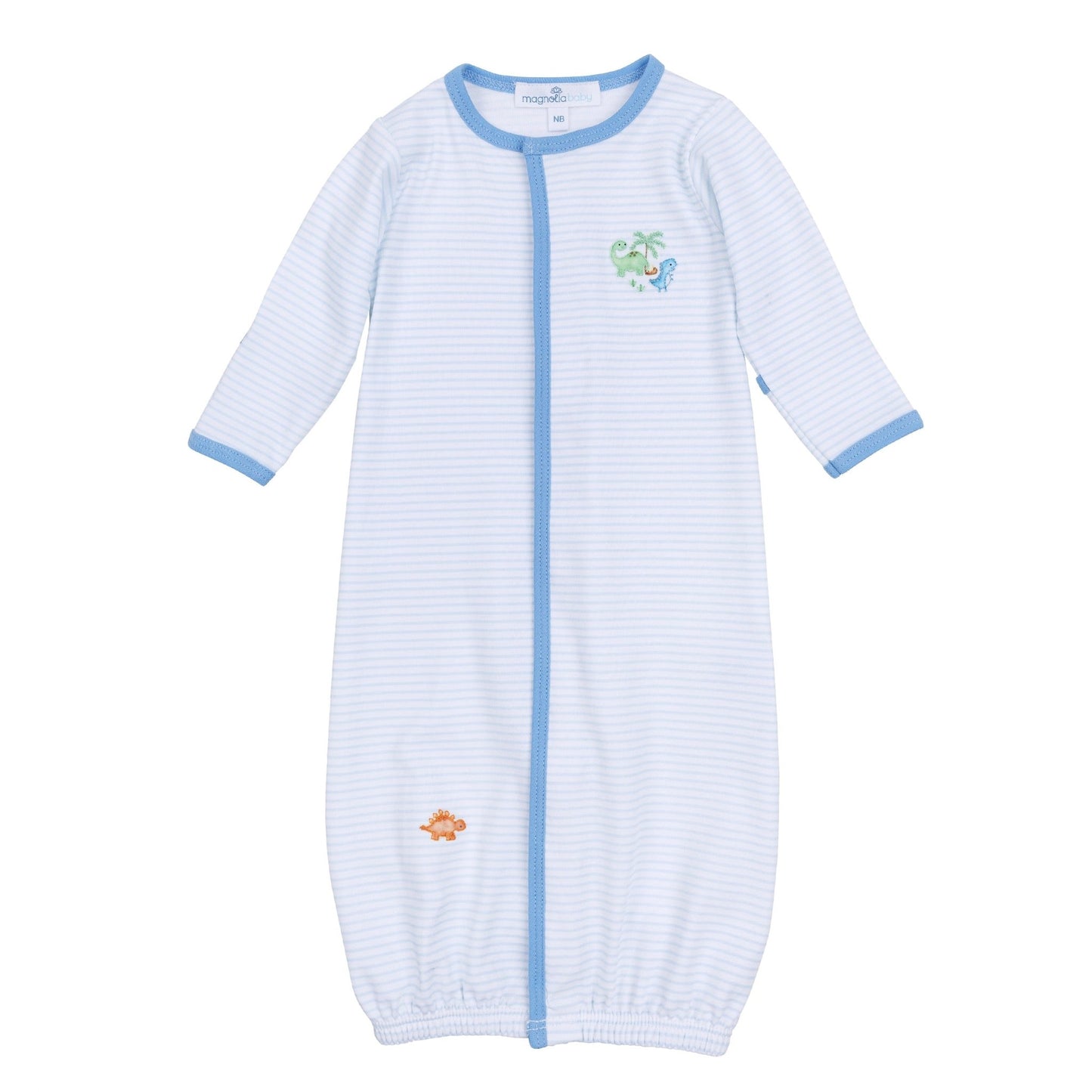 Dino - Land Embroidered Converter - Magnolia BabyConverter Gown