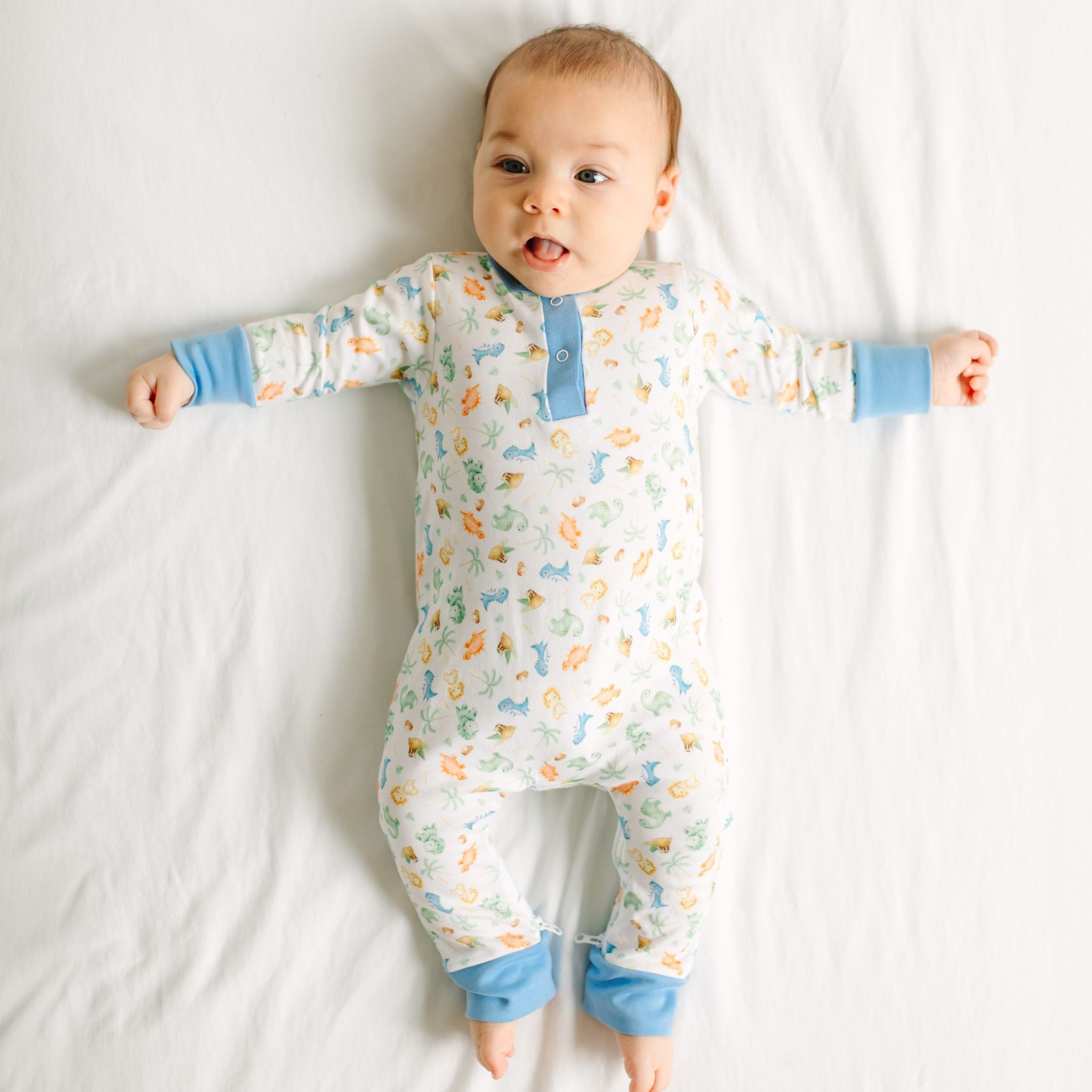 Dino - Land Print Playsuit - Magnolia BabyPlaysuit