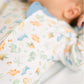 Dino - Land Print Zip Footie - Magnolia BabyFootie