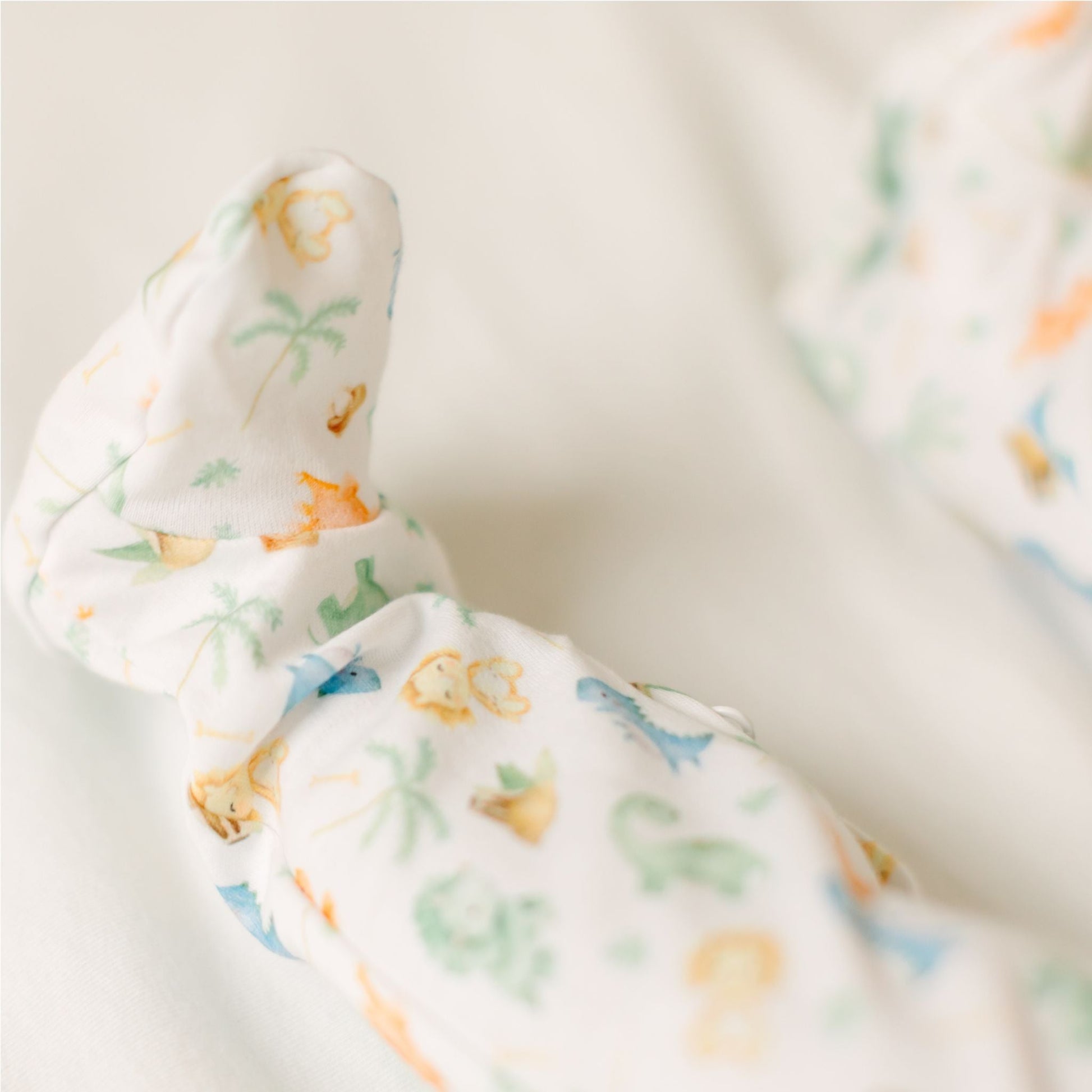 Dino - Land Print Zip Footie - Magnolia BabyFootie