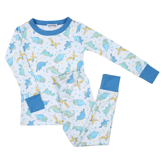 Dinoland Blue Infant/Toddler Long Pajamas - Magnolia BabyLong Pajamas