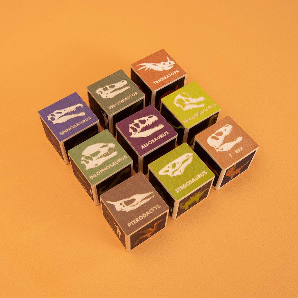 Dinosaur Blocks - Magnolia BabyWooden Toy