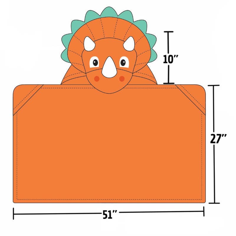 Dinosaur Hooded Towel - Magnolia BabyHooded Towel
