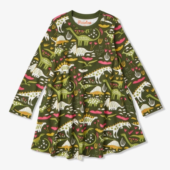 Dinosaur Tunic Dress with Pockets - Magnolia BabyDress