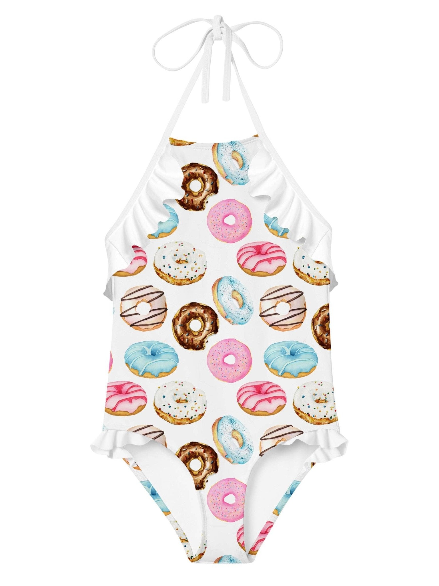 Donut Halter Swimsuit with Ruffle - Magnolia BabySwimsuit