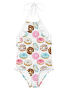 Donut Halter Swimsuit with Ruffle - Magnolia BabySwimsuit