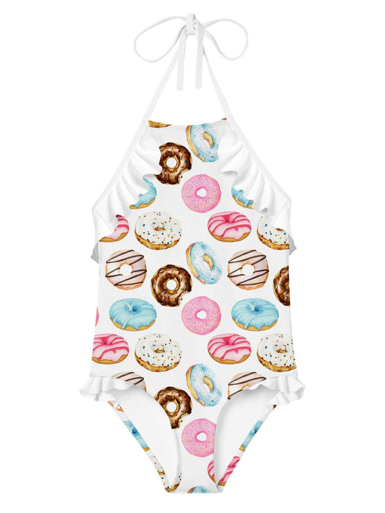 Donut Halter Swimsuit with Ruffle - Magnolia BabySwimsuit