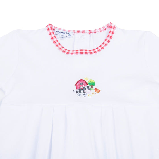 Down on the Farm Embroidered Boy Bubble - Magnolia BabyBubble