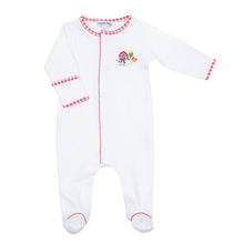  Down on the Farm Embroidered Footie - Magnolia BabyFootie