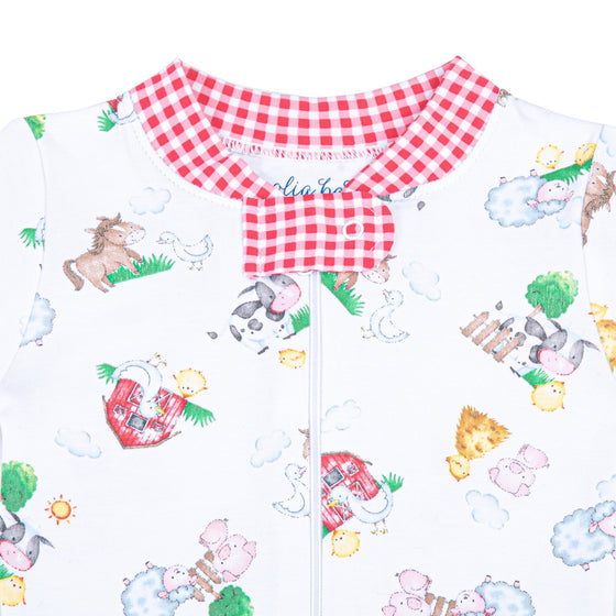 Down on the Farm Zip Pajamas - Magnolia BabyZipper Pajamas