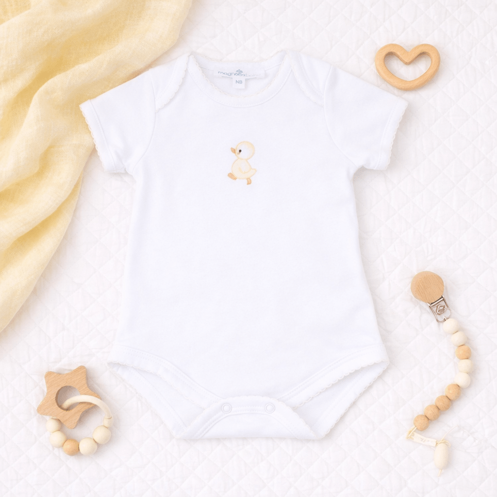 Downy Ducklings Embroidered Bodysuit - Magnolia BabyBodysuit