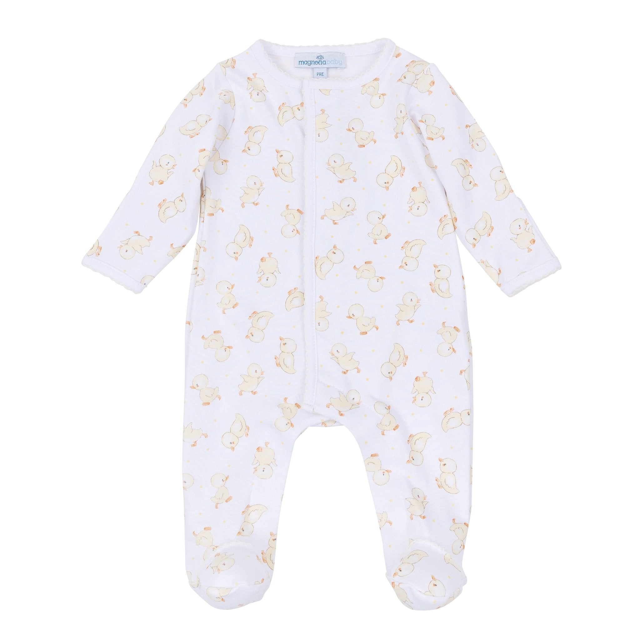 Downy Ducklings Print Footie - Magnolia BabyFootie