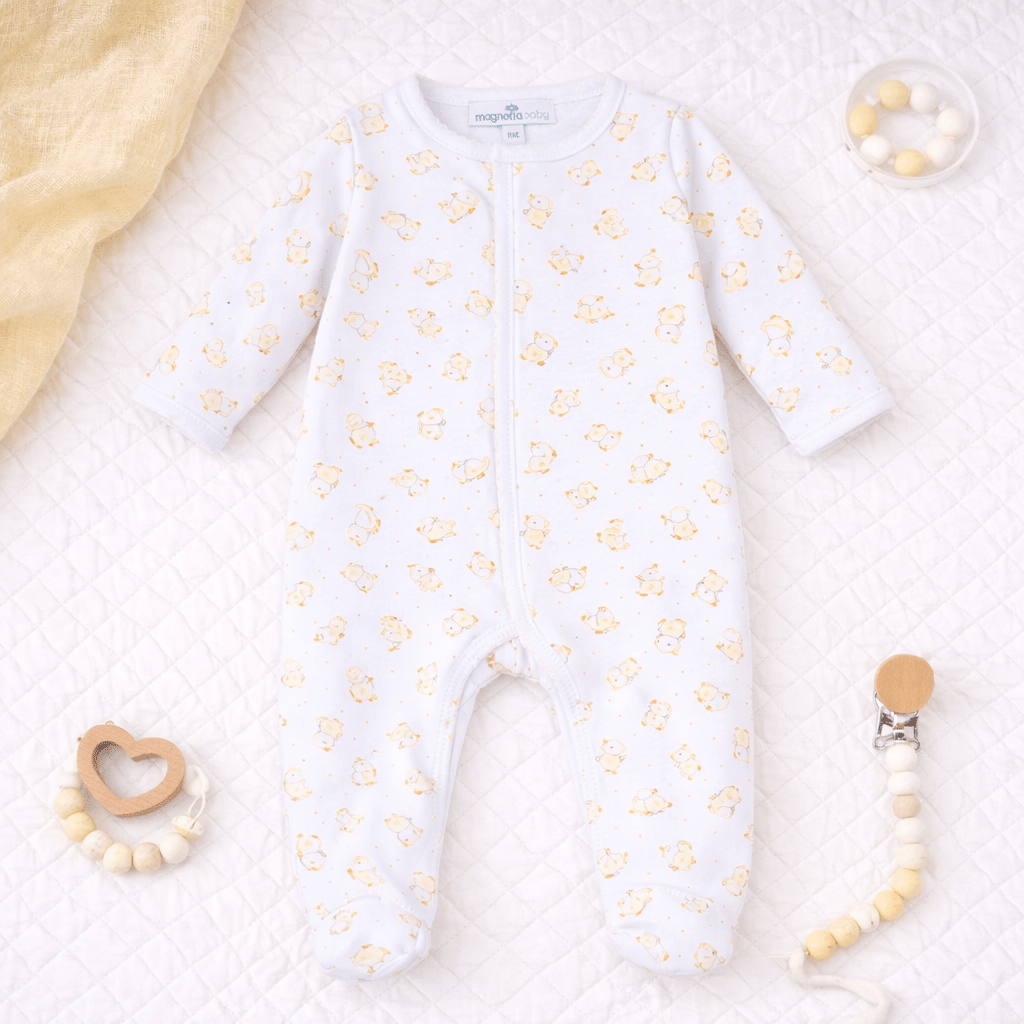 Downy Ducklings Print Footie - Magnolia BabyFootie