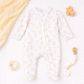 Downy Ducklings Print Zip Footie - Magnolia BabyFootie