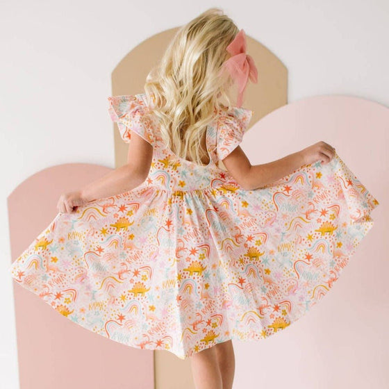 Dreamy Dino Olivia Twirl Dress - Magnolia BabyDress