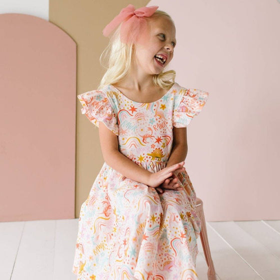 Dreamy Dino Olivia Twirl Dress - Magnolia BabyDress