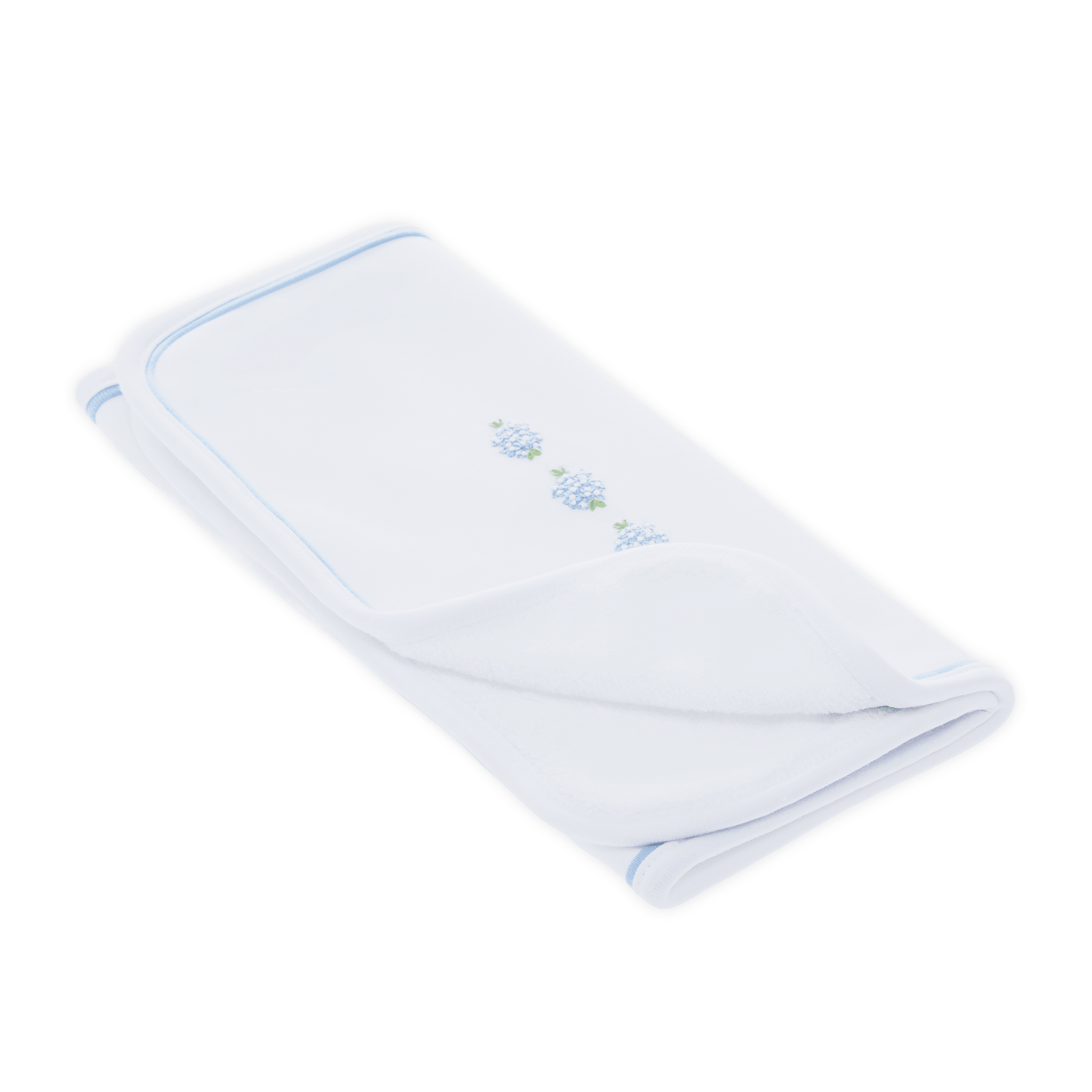 Magnolia Baby_Dreamy Hydrangeas Hand-Embroidered Burp Cloth_1