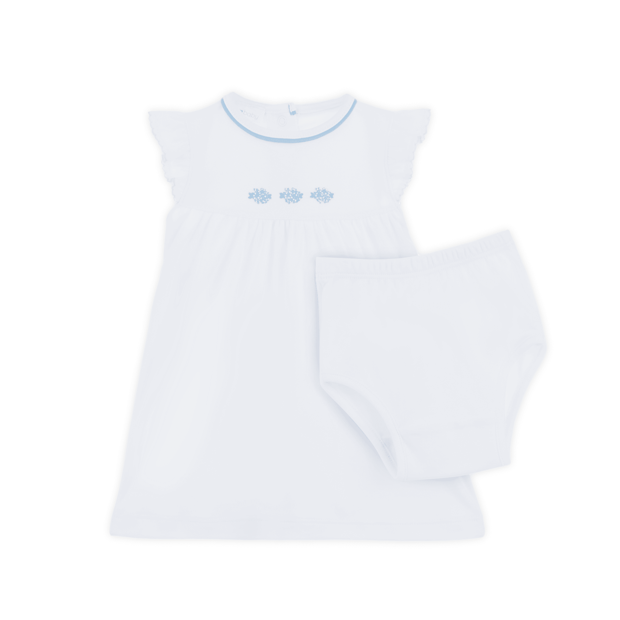 Magnolia Baby_Dreamy Hydrangeas Hand-Embroidered Dress_1