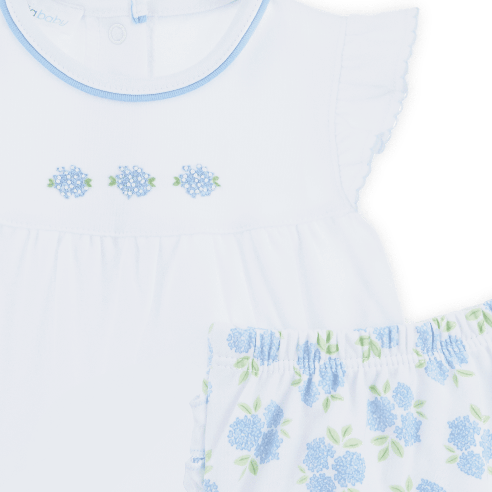 Magnolia Baby_Dreamy Hydrangeas Hand-Embroidered Ruffle Diaper Cover Set_3