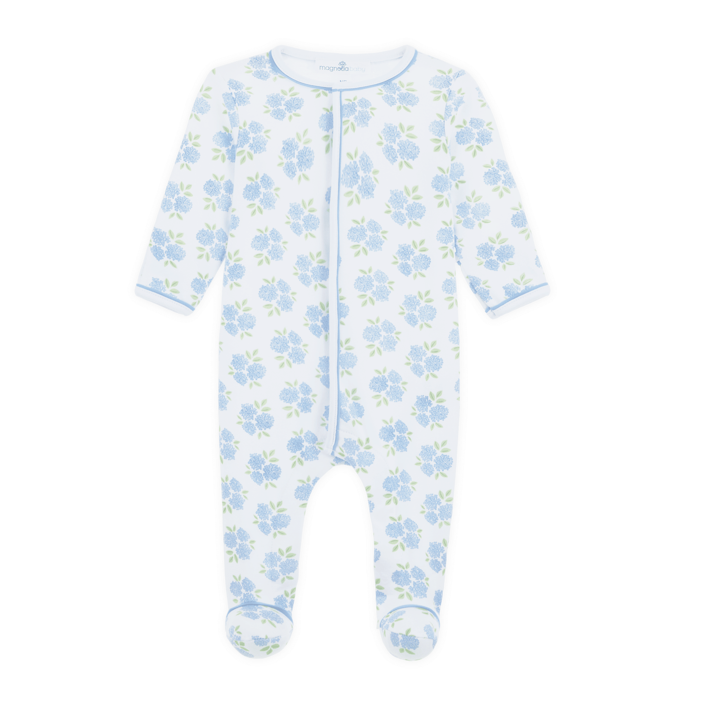 Magnolia Baby_Dreamy Hydrangeas Print Footie_2