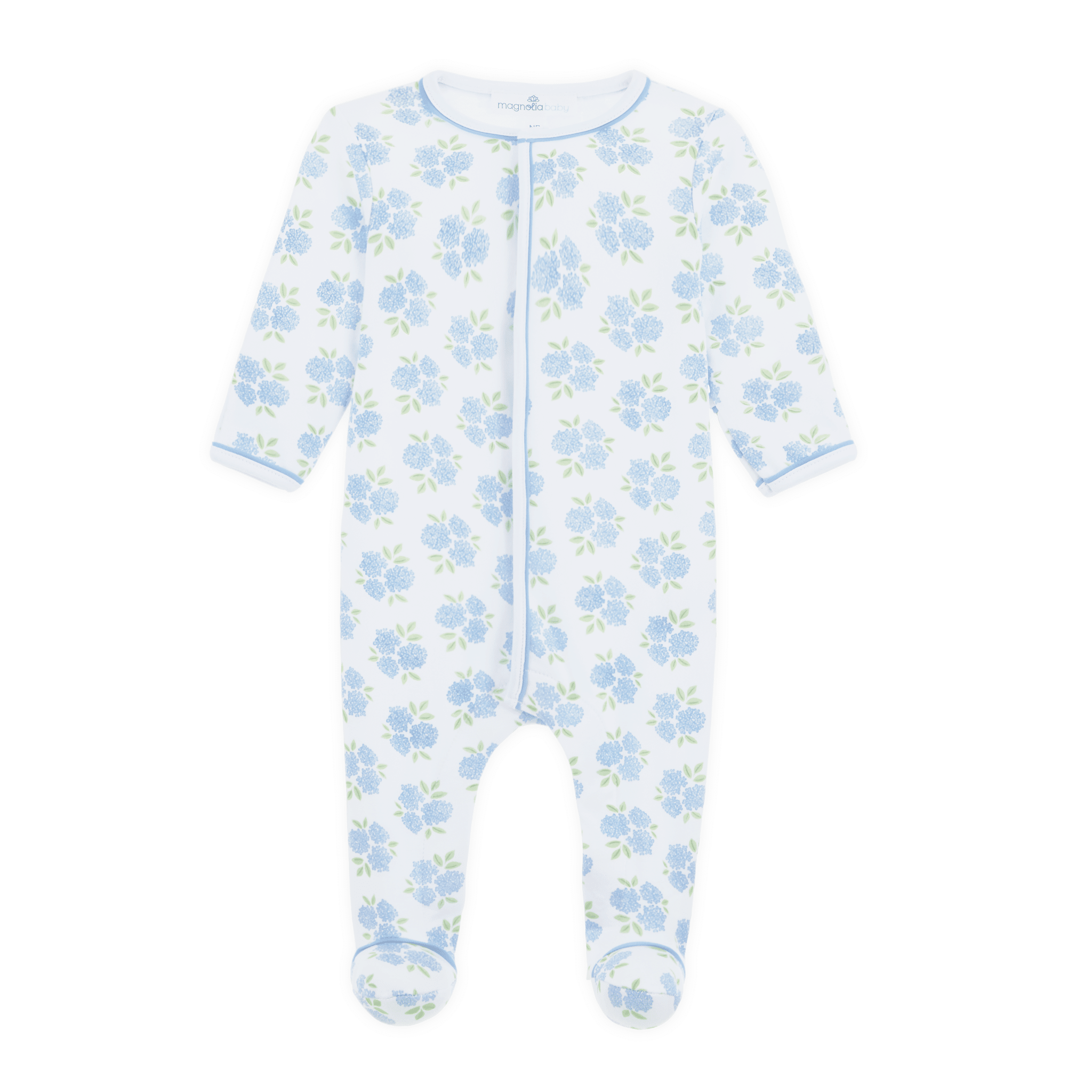 Magnolia Baby_Dreamy Hydrangeas Print Footie_2